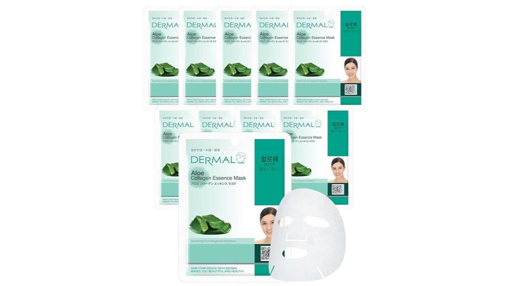 aloe collagen face masks