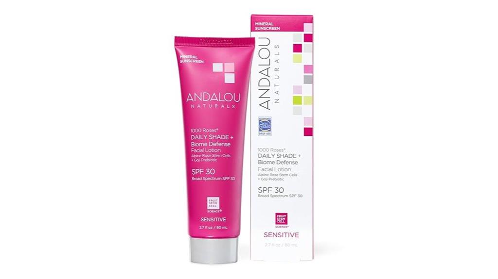 andalou naturals face sunscreen