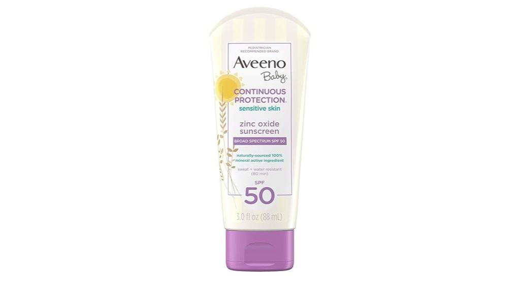 aveeno baby mineral sunscreen