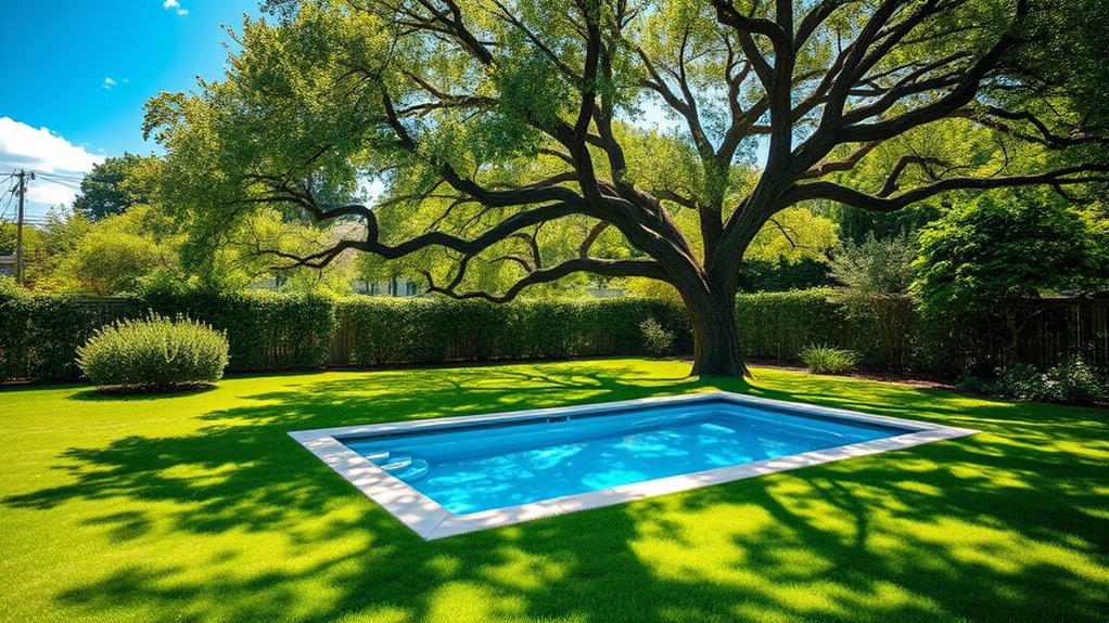 avoid trees and flood prone areas