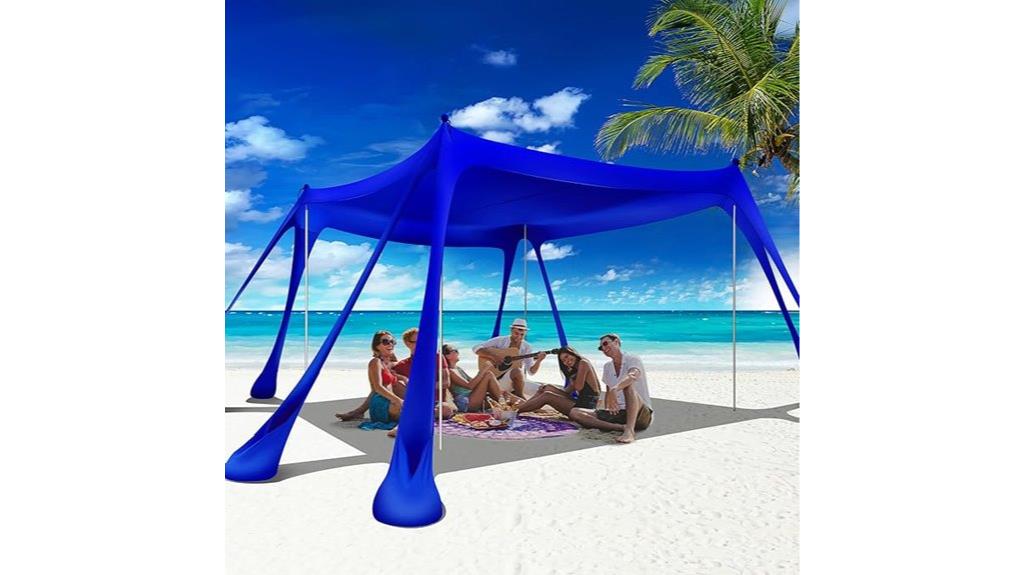 beach canopy with accessories