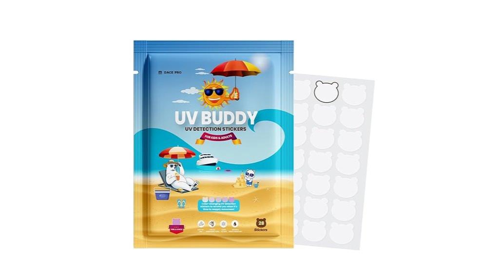 bear shaped uv detection stickers