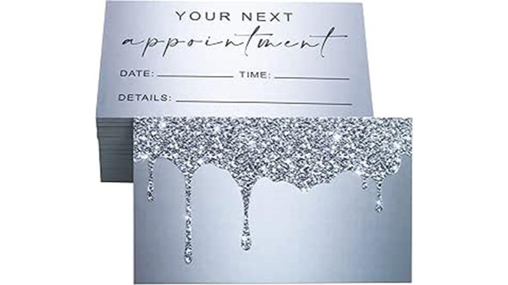 beauty salon appointment cards