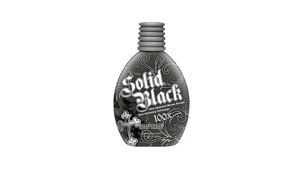 black 100x tanning lotion