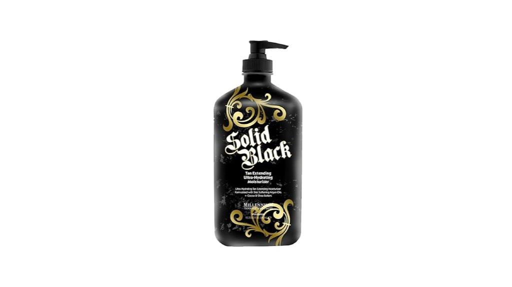 black tan extending lotion
