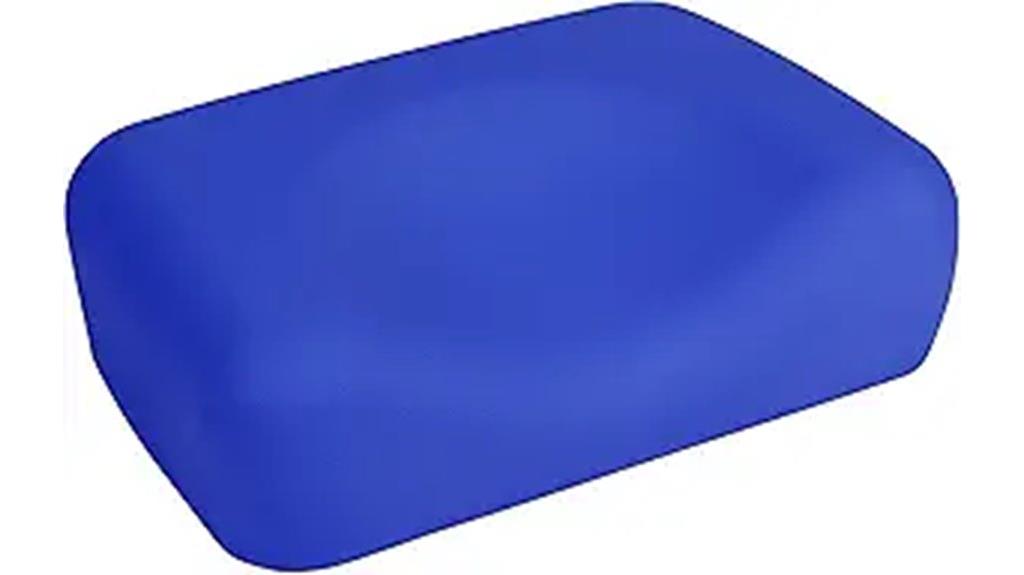 blue closed cell contour pillow