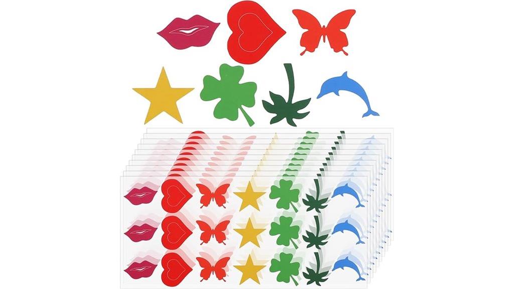 body tanning sticker set