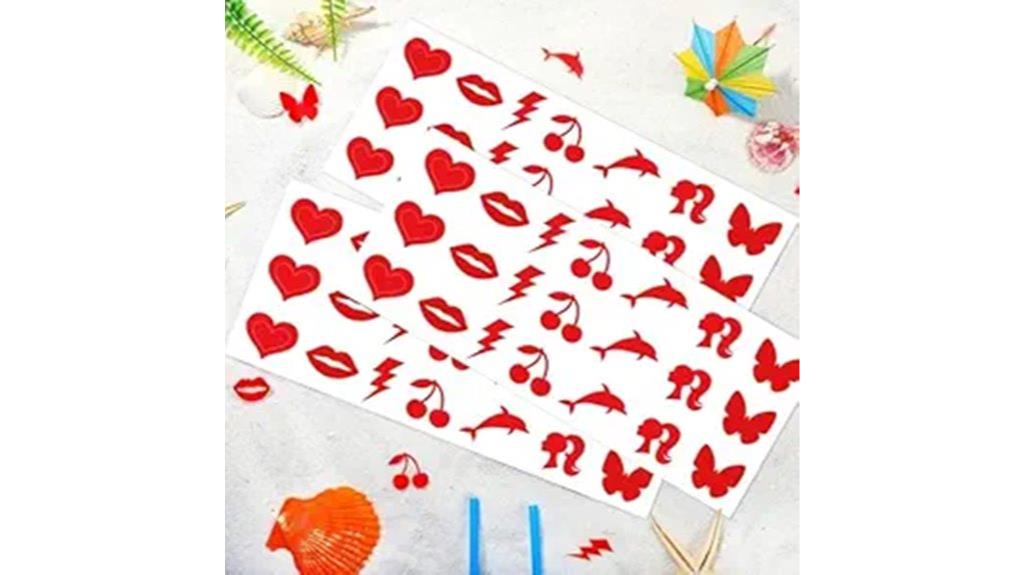 body tanning stickers pack