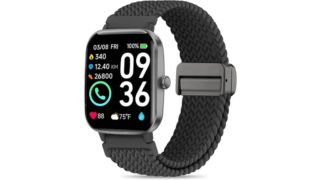 braided elastic watch bands