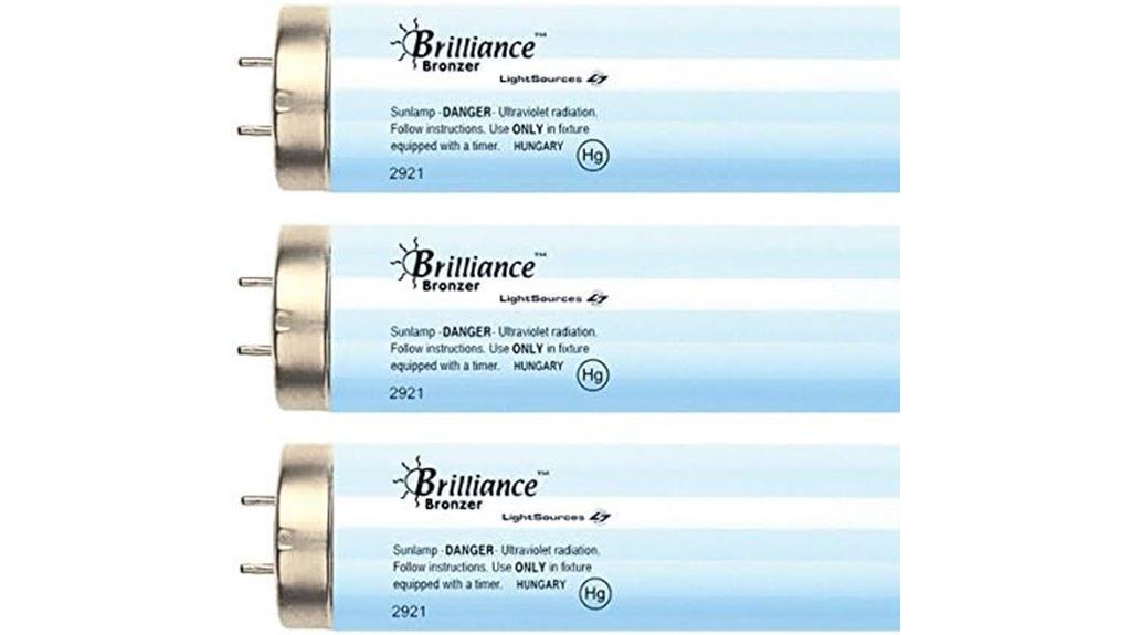 brilliance bronzer tanning lamp