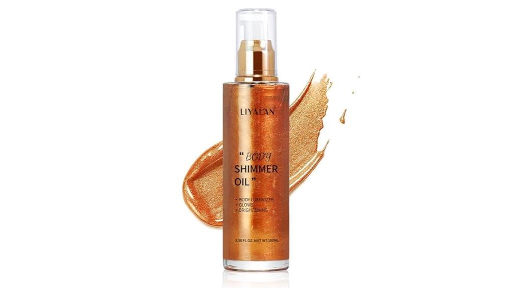 bronze gold shimmer oil
