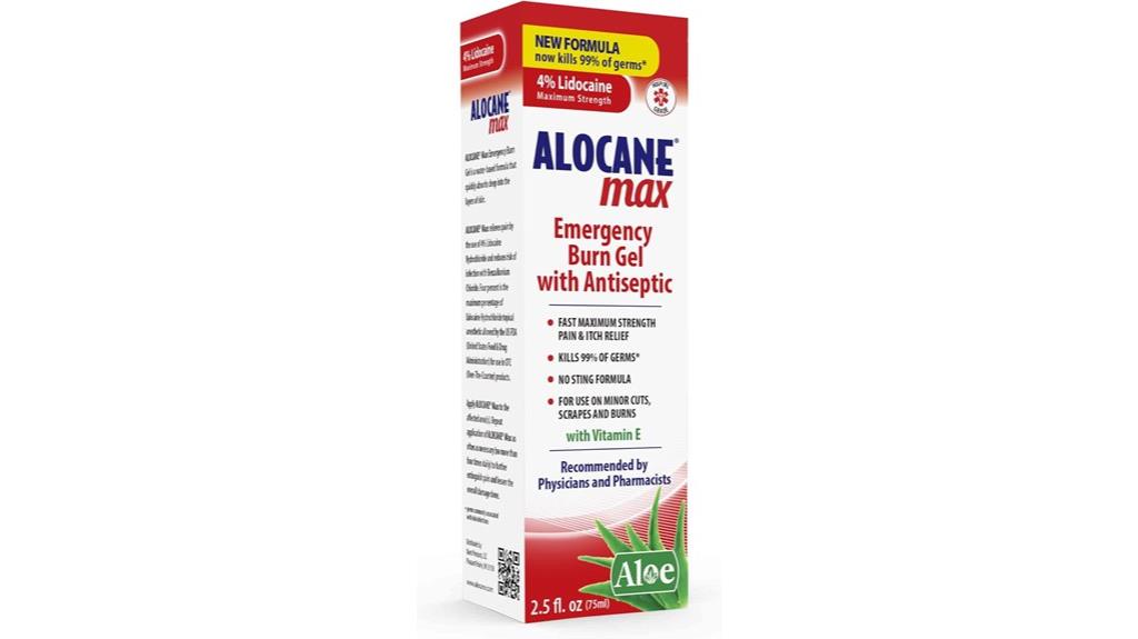 burn gel with lidocaine
