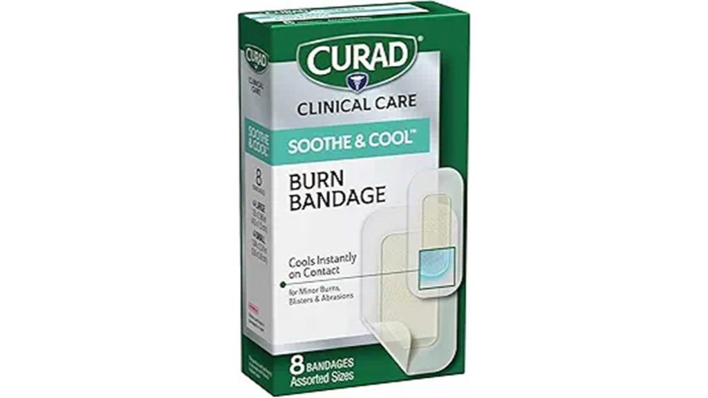 burn relief bandages assorted