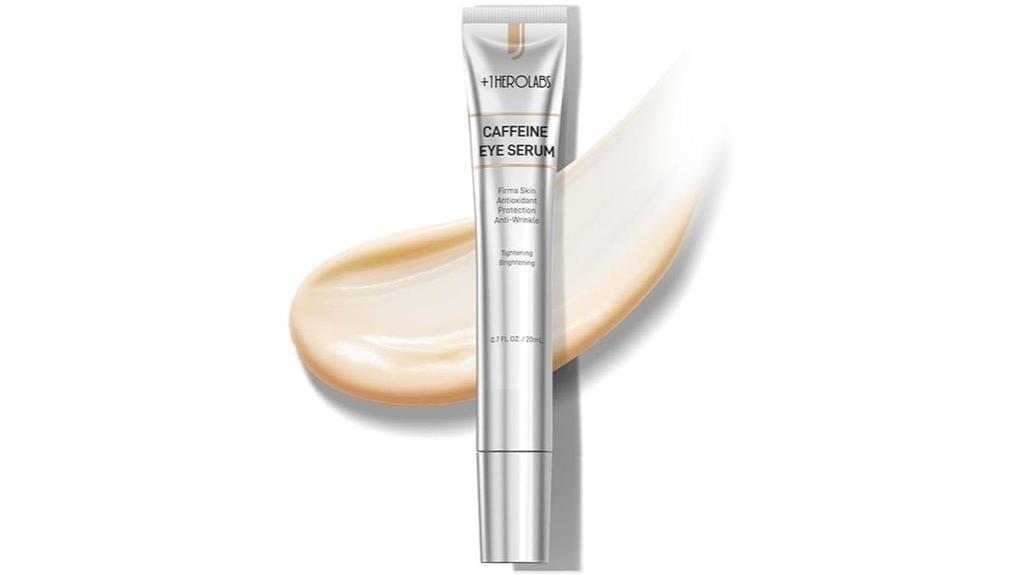 caffeine peptides eye serum