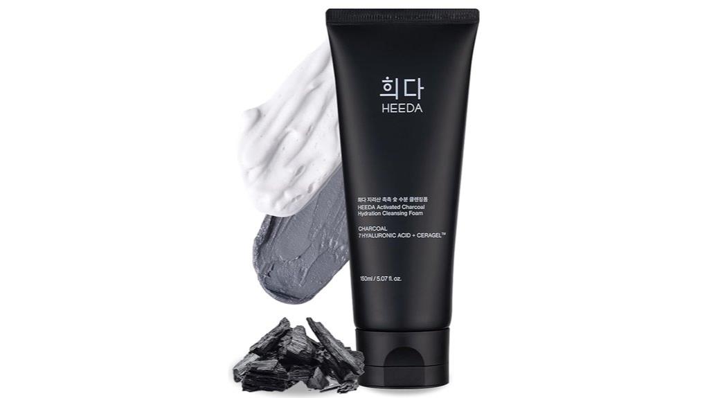 charcoal hydrating facial cleanser