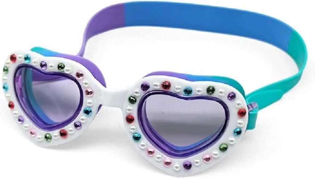 child s heart shaped goggles