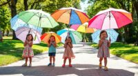 child sized uv protective umbrellas