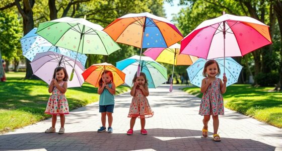 child sized uv protective umbrellas