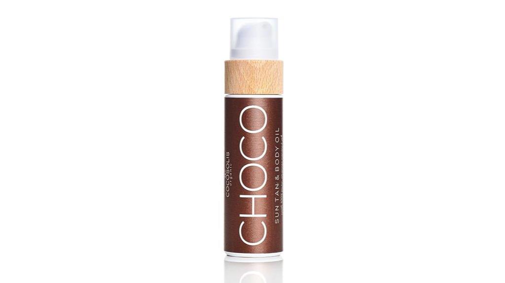 chocolate scented tanning oil