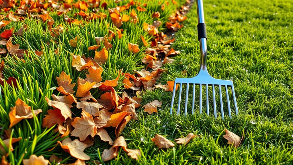 clear leaves and debris regularly