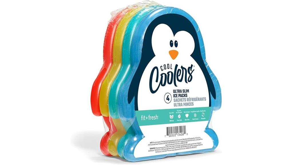 colorful penguin ice packs