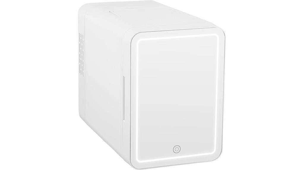 compact iceblue mini fridge