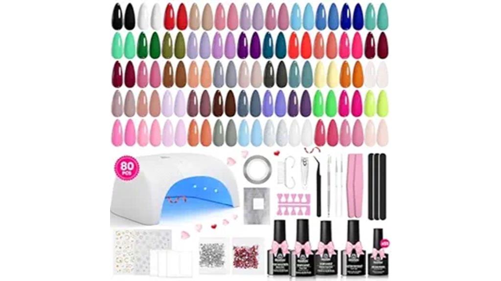 complete 80 piece nail set
