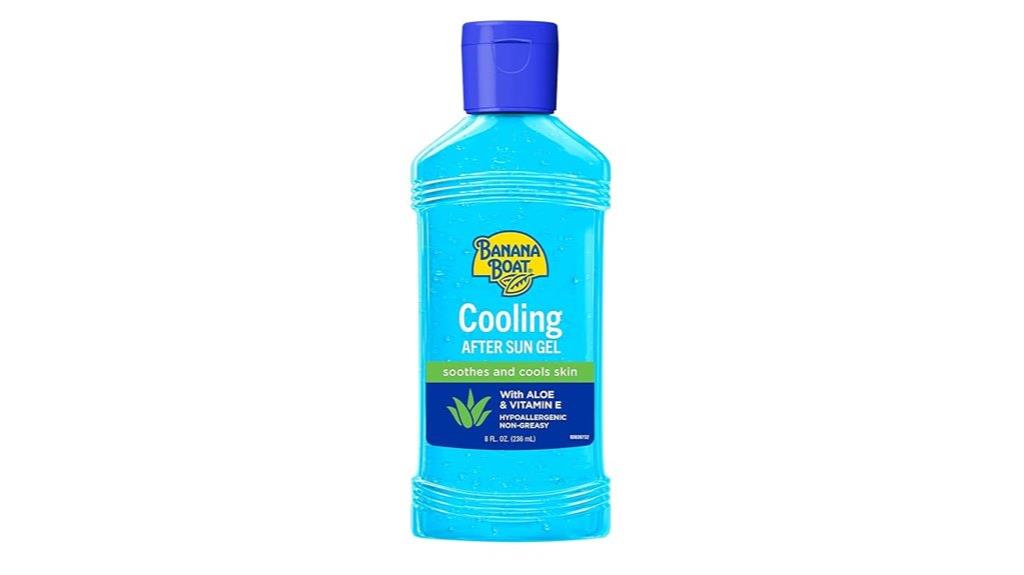 cooling after sun exposure