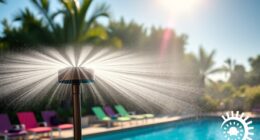 cooling poolside misting fans