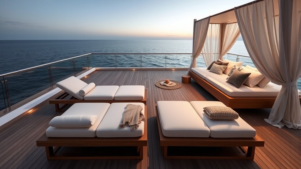 creative outdoor lounging arrangements