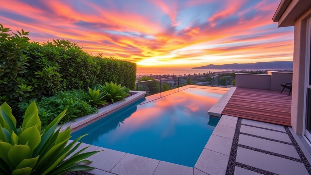 creative small pool landscaping