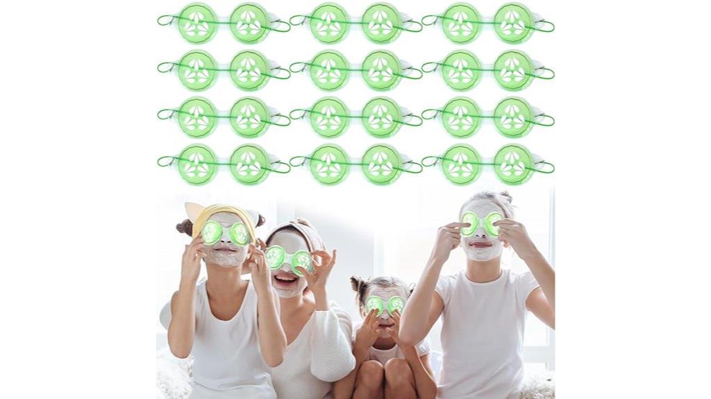 cucumber gel eye masks