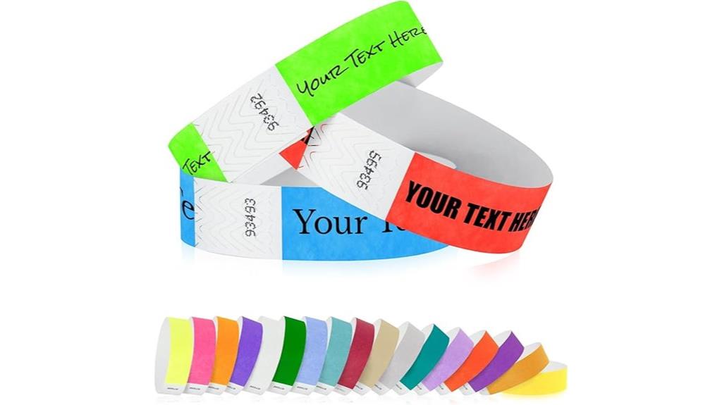 custom printed wristbands