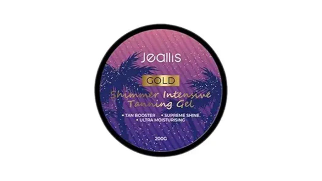 dark gold shimmer tanning oil