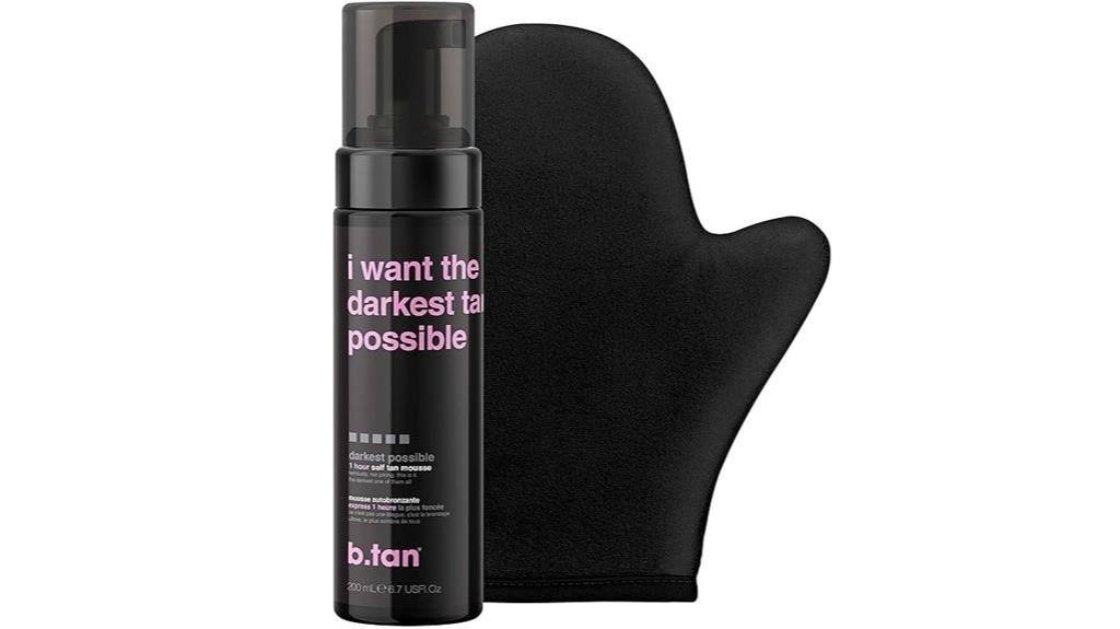 dark self tanner kit