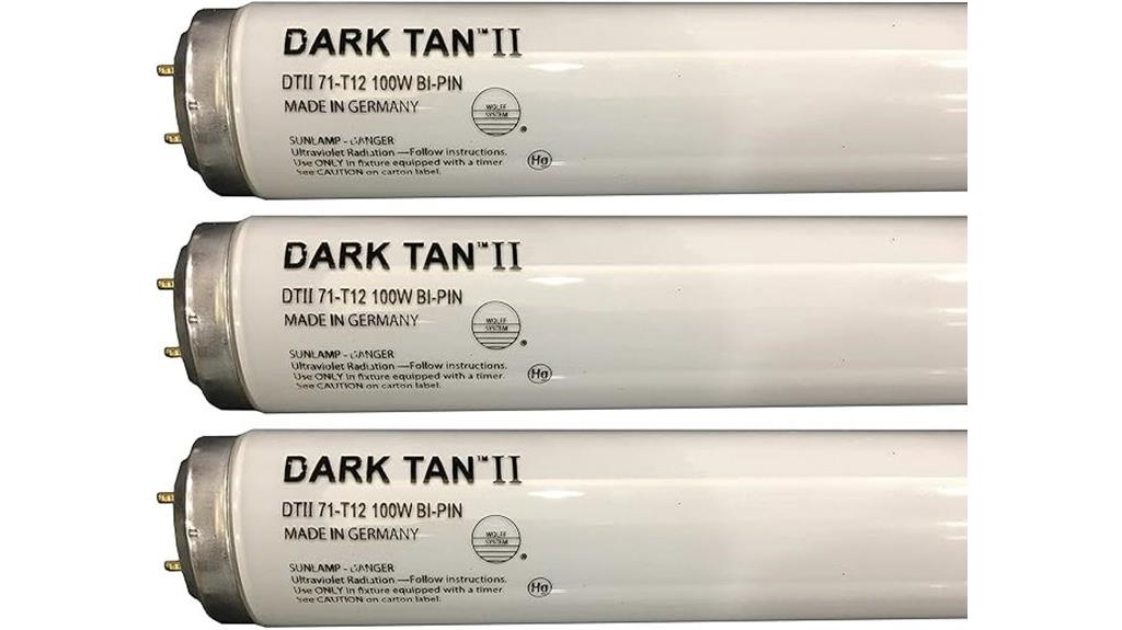 dark tan tanning bed bulbs