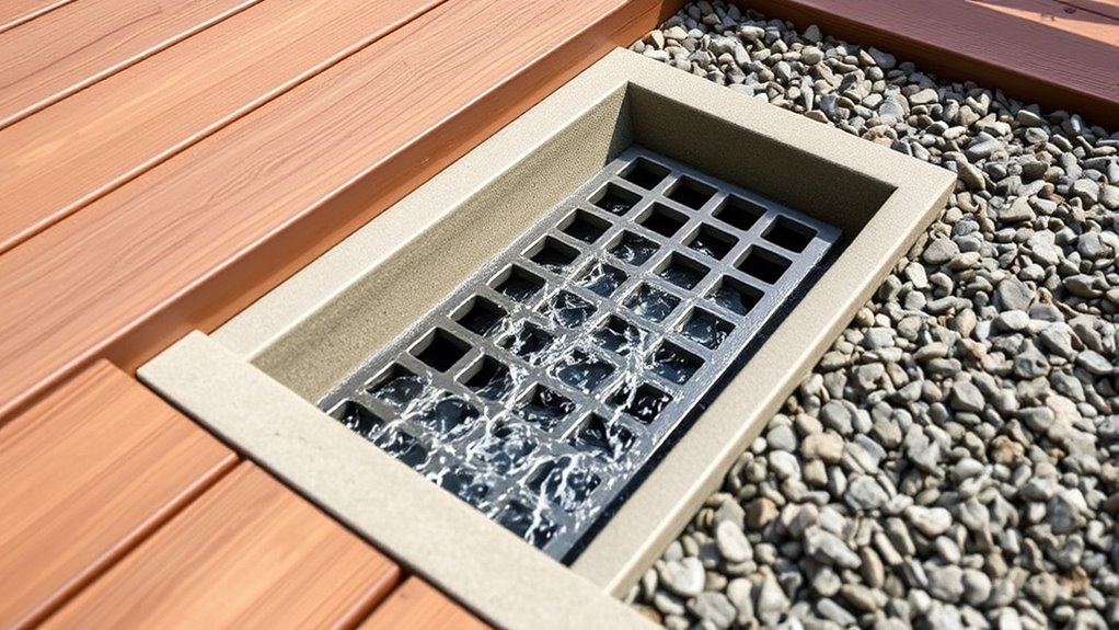 deck drainage system design