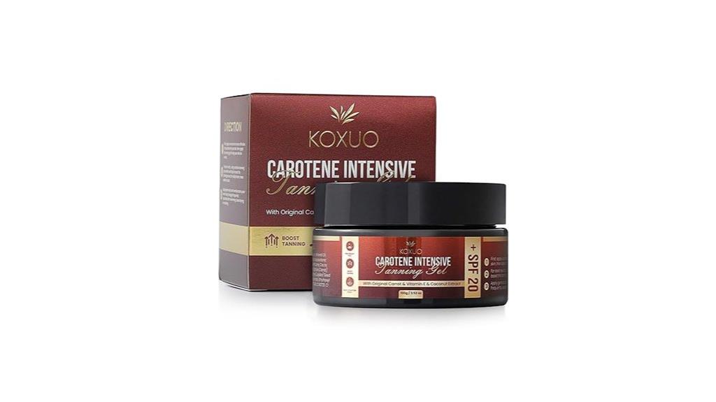 deep natural tan gel
