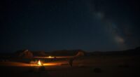 desert night sky lighting