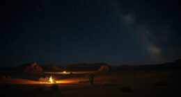 desert night sky lighting