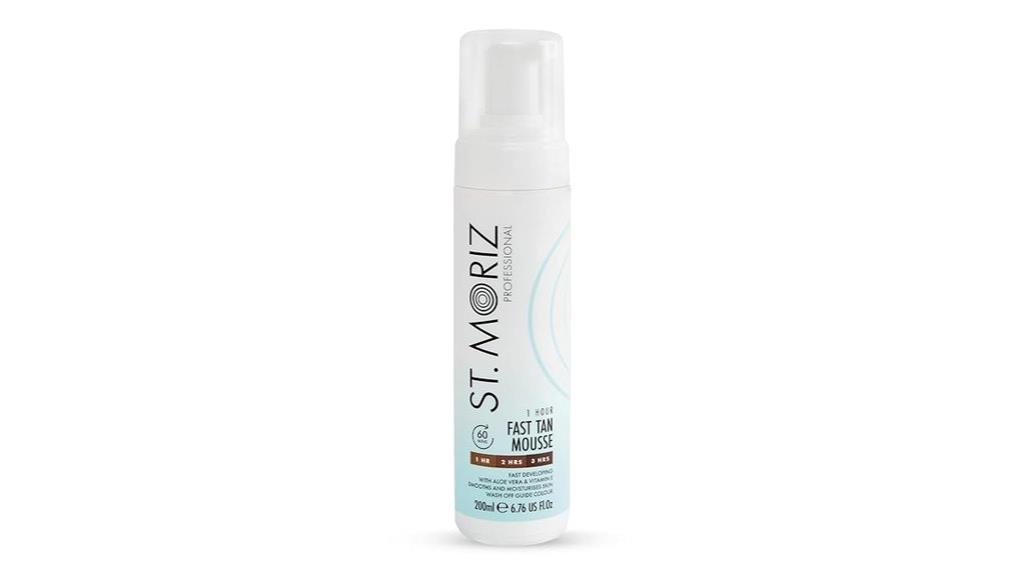 fast acting self tanner mousse