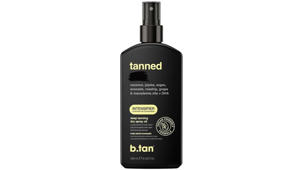 fast dark tanning spray
