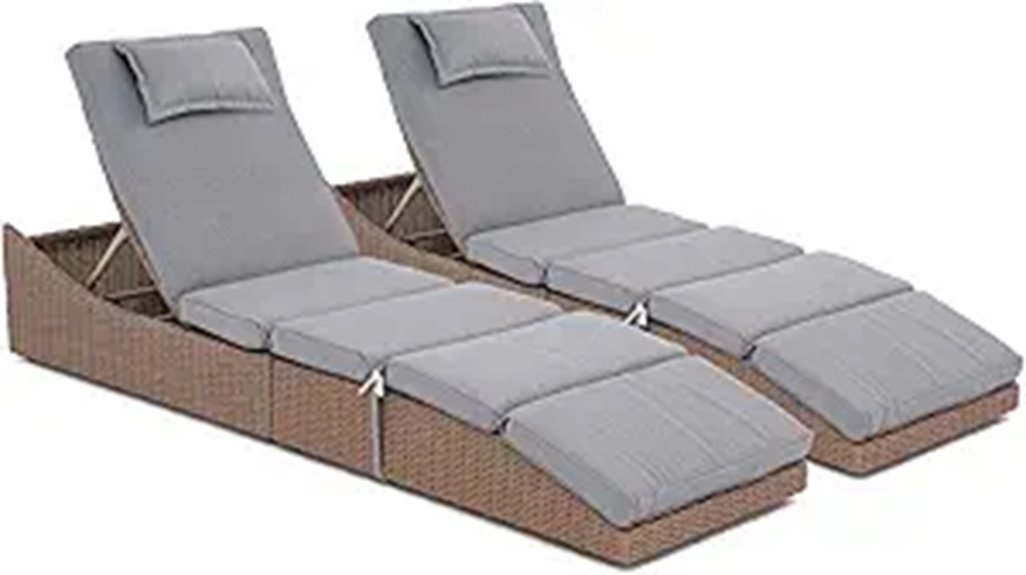 foldable pool lounge chairs