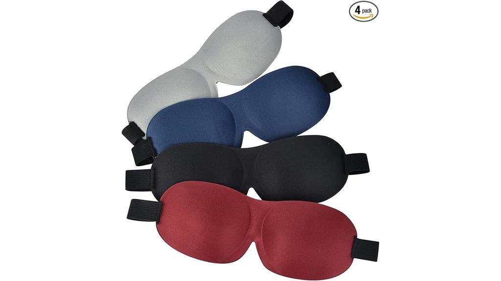 four piece 3d sleep masks