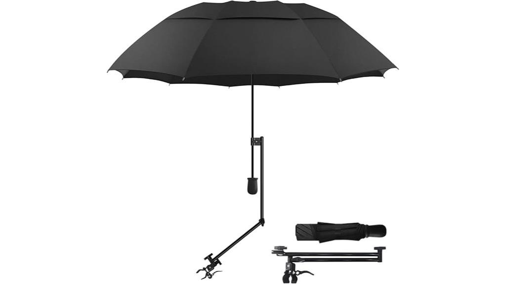 golf umbrella with clamp