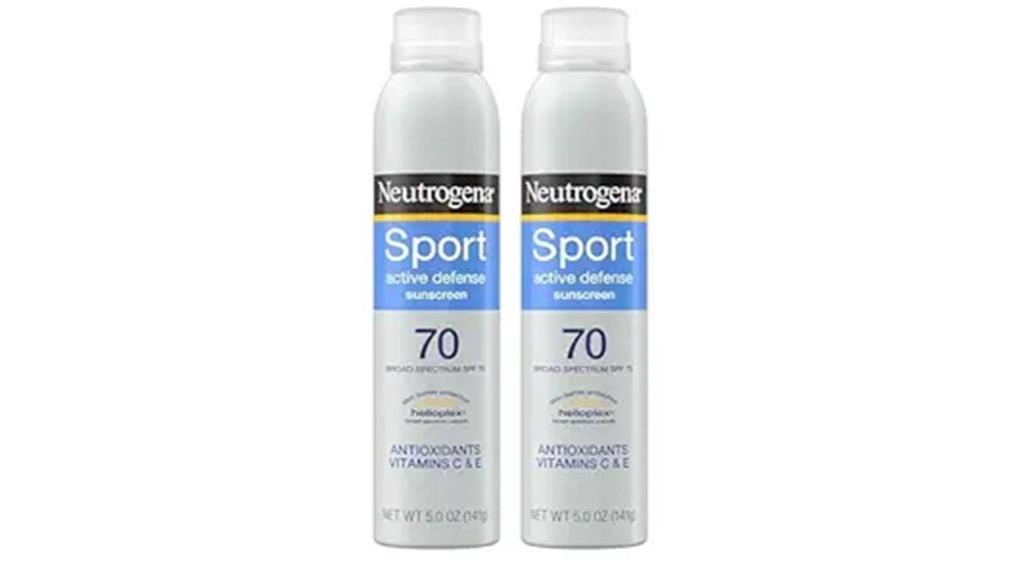 high spf athletic sunscreen spray