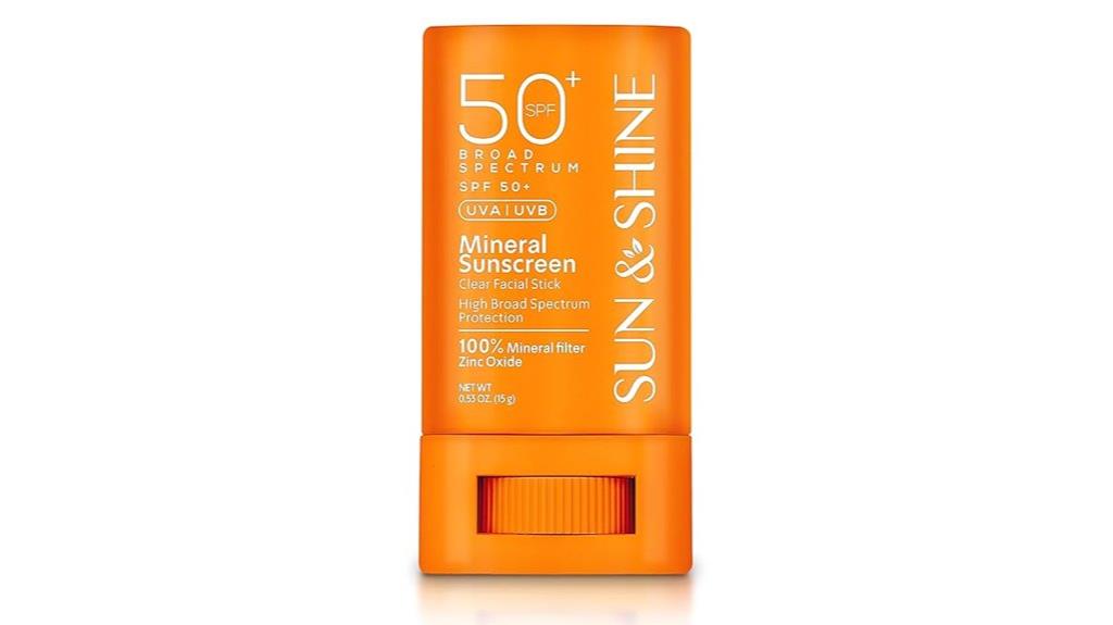 high spf zinc sunscreen stick