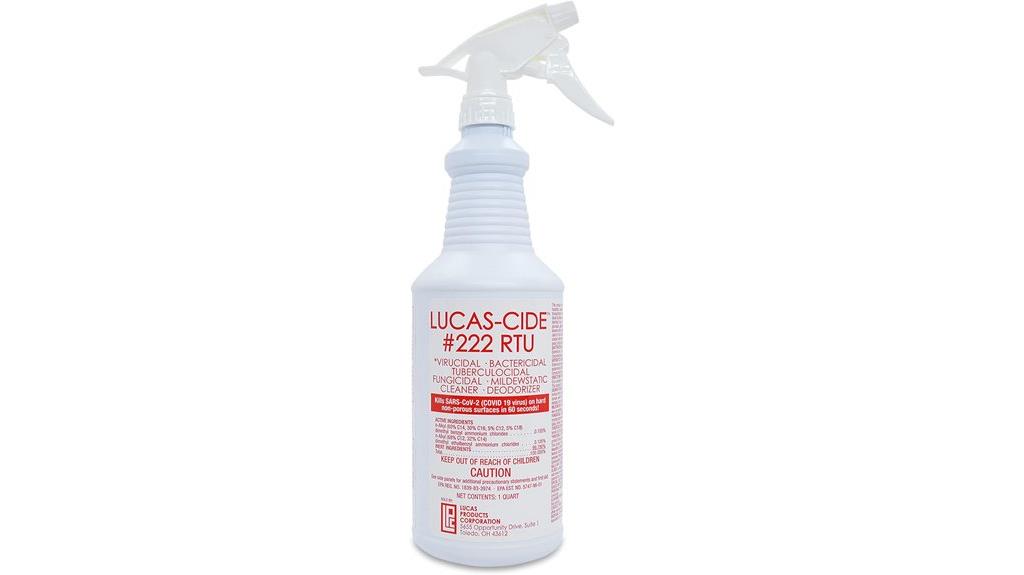 hospital grade disinfectant bottle