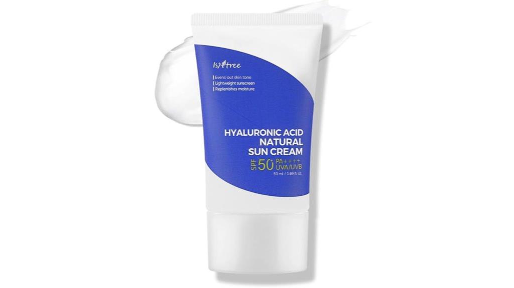 hyaluronic suncream spf50