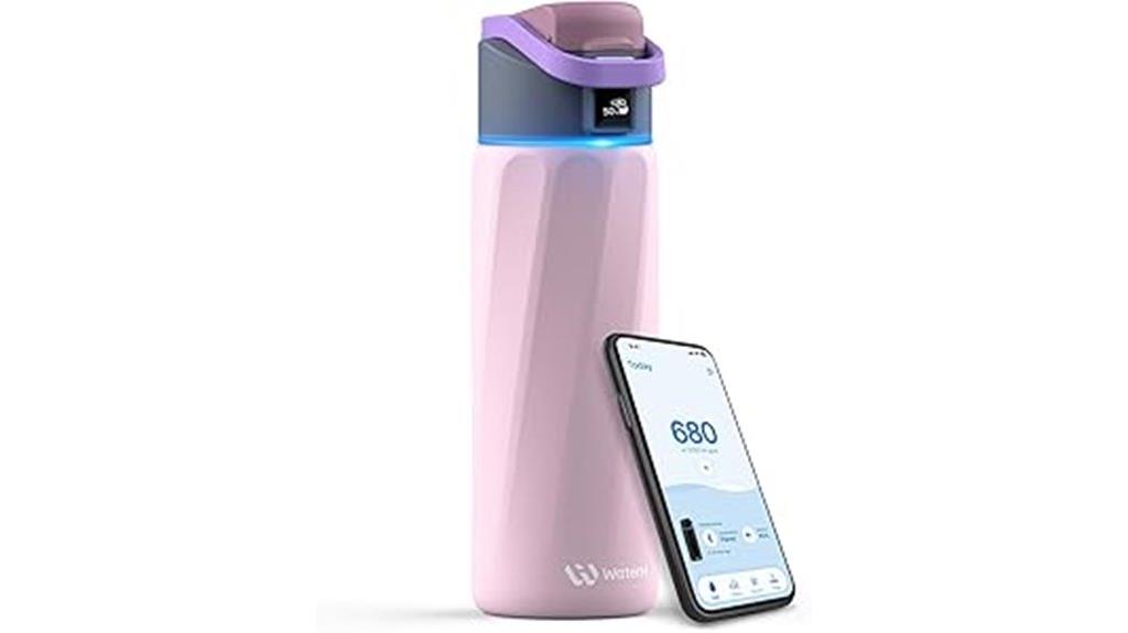hydrating bottle with alerts